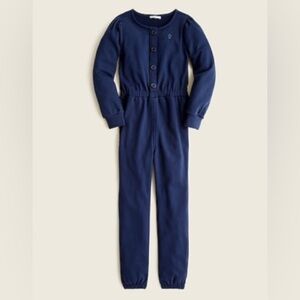 Excellent J Crew Crewcuts navy romper jumpsuit size medium 8